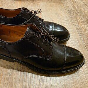 Alden 2160 Straight Tip Blucher, Size 7.5 US, D Width, Color 8 Shell Cordovan